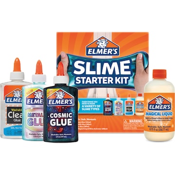 Elmer's Slime Starter Kit Cosmic Metallic & Clear each