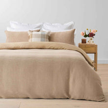 Waffle Micro Cotton Quilt Cover Set - Queen Bed, Lark