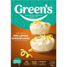 Green's Deluxe Lemon Mini Cheesecake Mix 275g