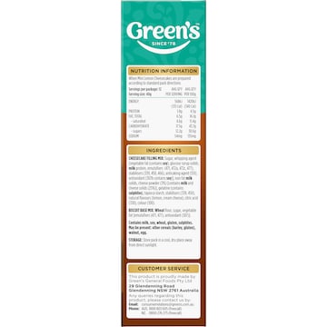 Green's Deluxe Lemon Mini Cheesecake Mix 275g