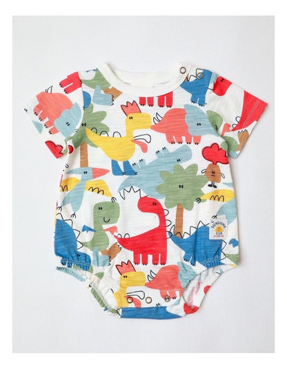 Essentials 'Remi' Print Bodysuit in Oatmeal