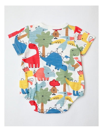 Essentials 'Remi' Print Bodysuit in Oatmeal