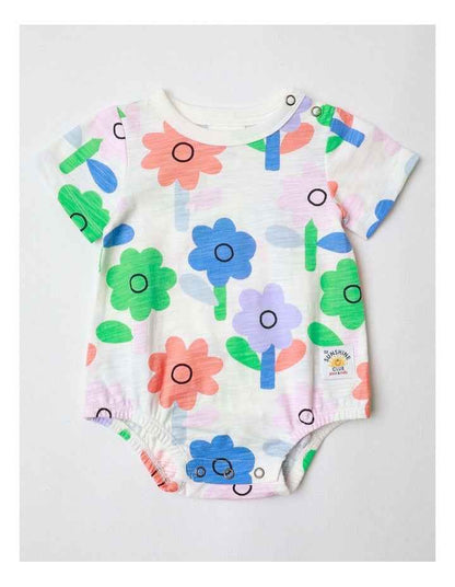 Essentials Print Bodysuit Daisy In Assorted