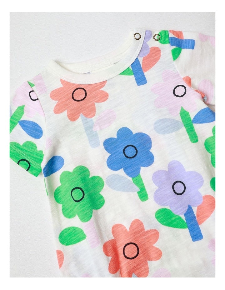 Essentials Print Bodysuit Daisy In Assorted
