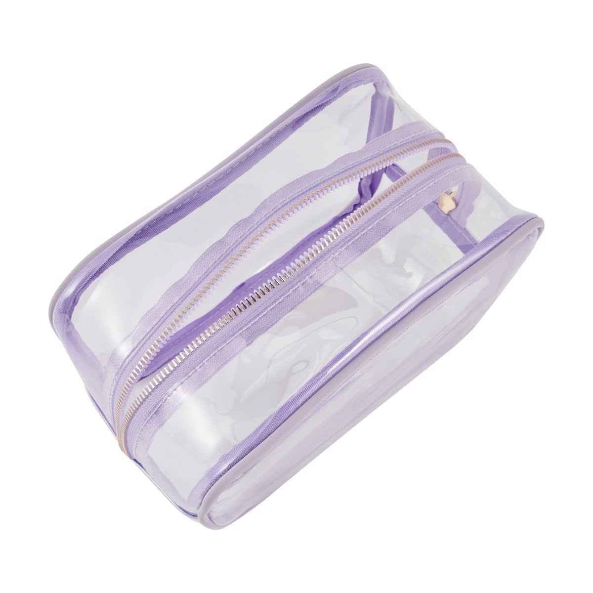OXX Cosmetics 2 Piece Makeup Bag Set - Purple