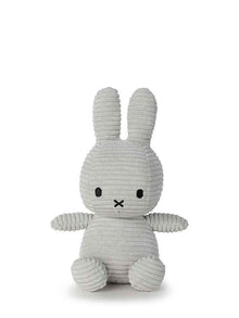 Miffy & Friends Miffy (ECO) Corduroy Soft Grey 23cm