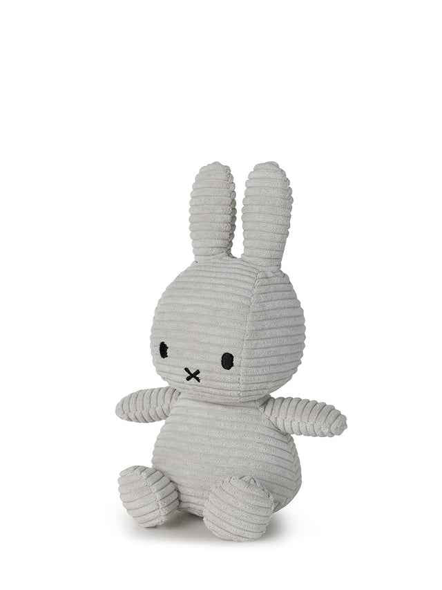 Miffy & Friends Miffy (ECO) Corduroy Soft Grey 23cm