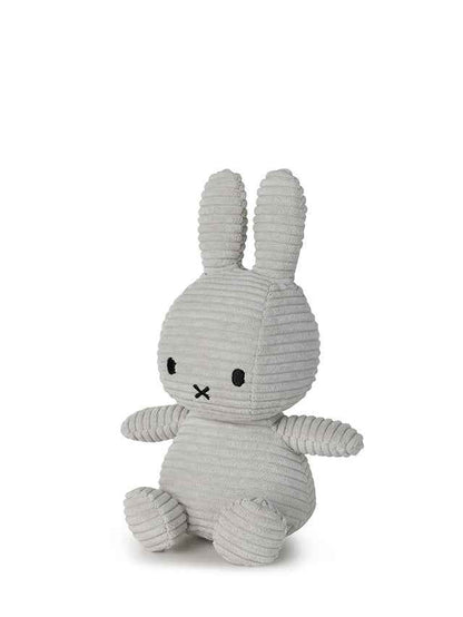 Miffy & Friends Miffy (ECO) Corduroy Soft Grey 23cm