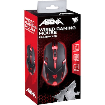 Asena Wired Gaming Mouse Rainbow LED each