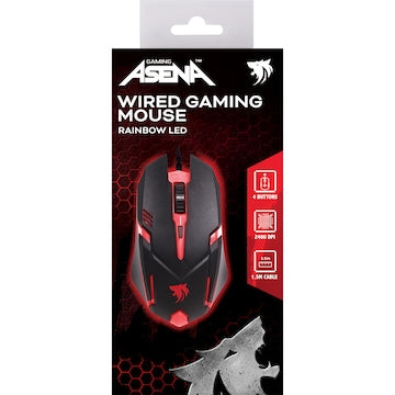 Asena Wired Gaming Mouse Rainbow LED each