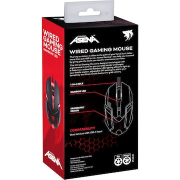 Asena Wired Gaming Mouse Rainbow LED each