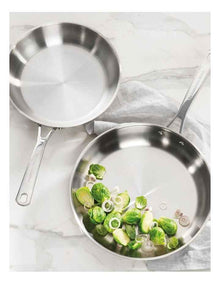 Stainless Steel Twin Pack  24cm & 28cm Frypan