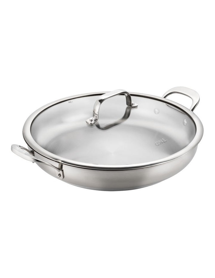 Stainless Steel Sautepan with Lid & 2 Side Handles 32cm/4.7L