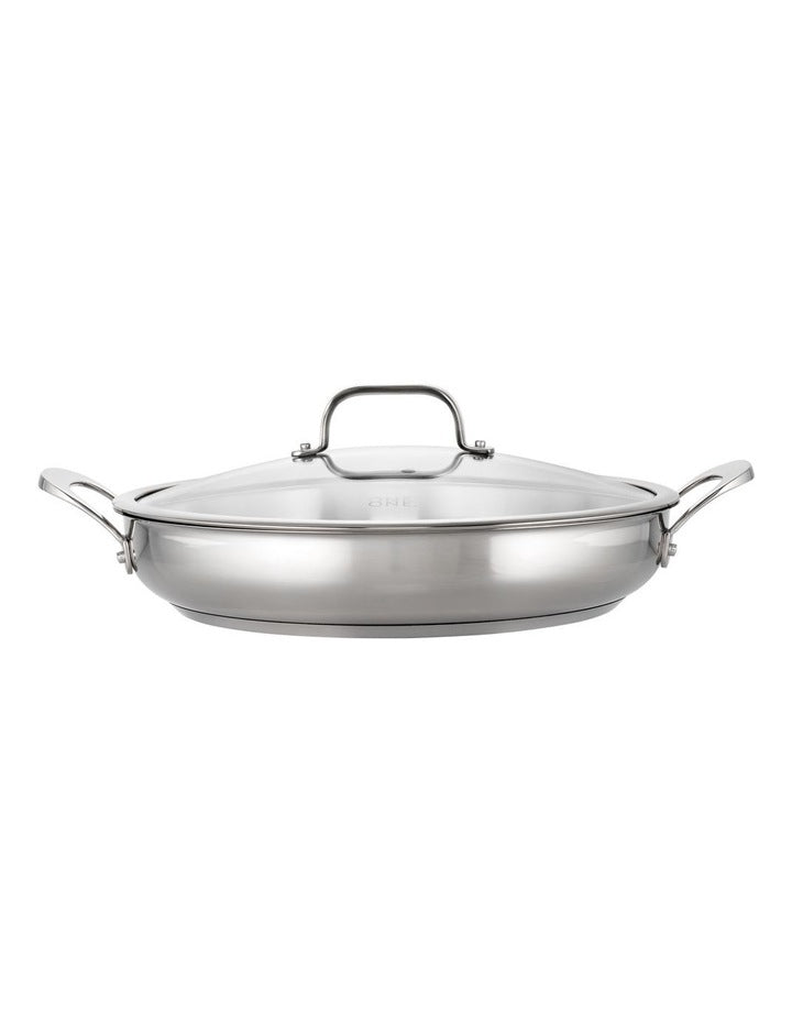Stainless Steel Sautepan with Lid & 2 Side Handles 32cm/4.7L