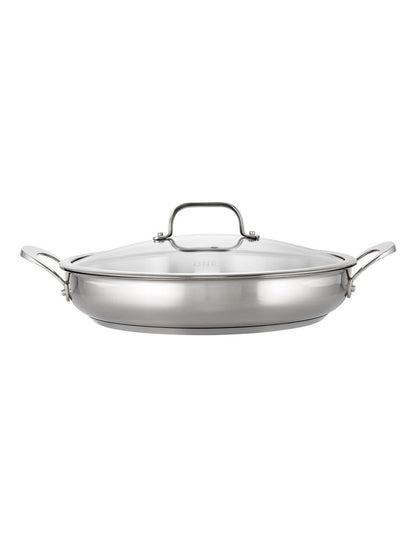 Stainless Steel Sautepan with Lid & 2 Side Handles 32cm/4.7L