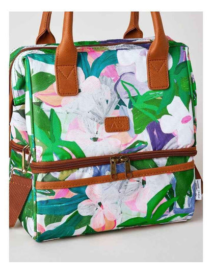Jungle Funk Double Layer Lunch Bag in Green