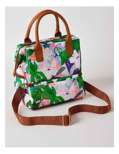 Jungle Funk Double Layer Lunch Bag in Green