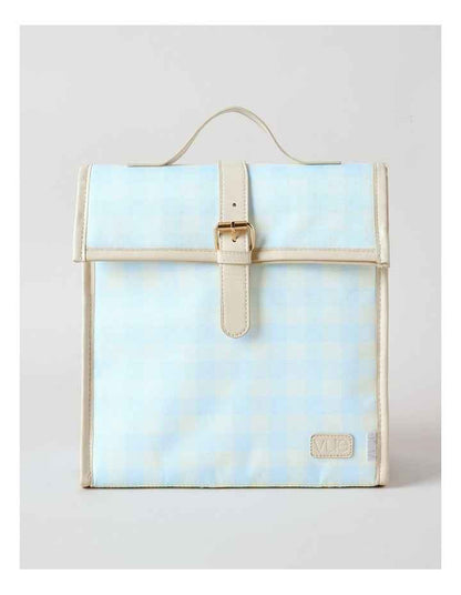 Flap Lunch Bag in Blue