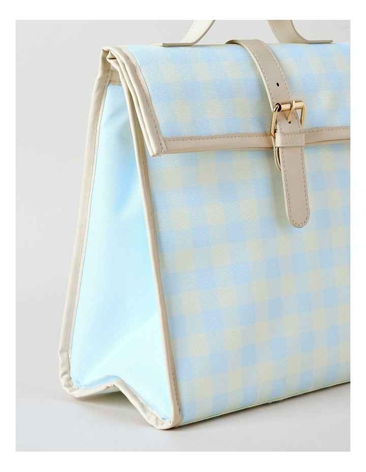 Flap Lunch Bag in Blue