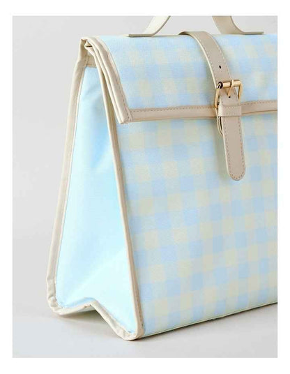 Flap Lunch Bag in Blue