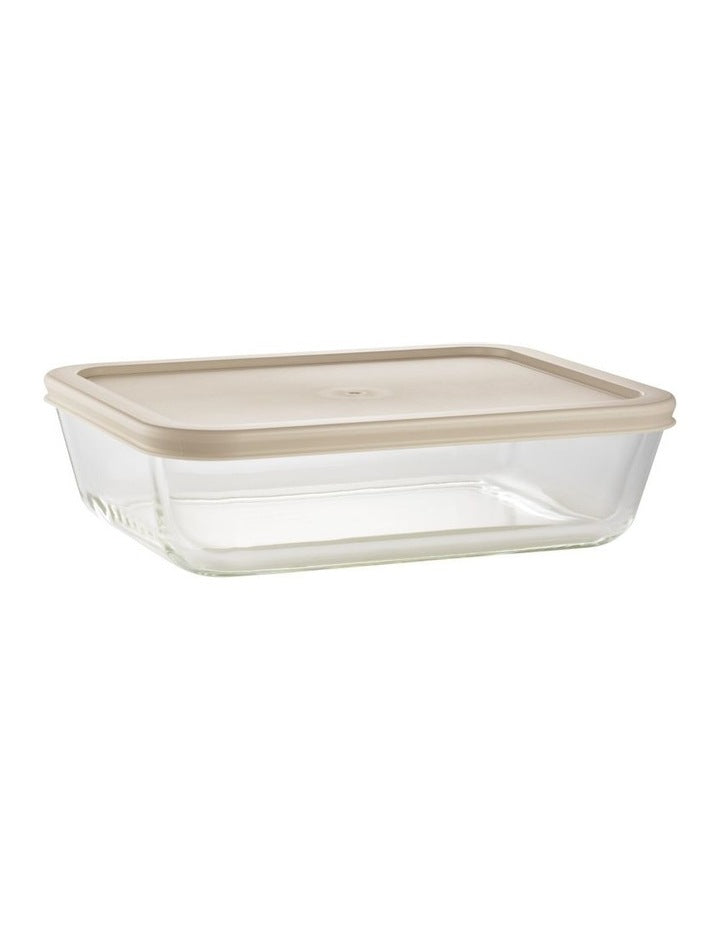 Rectangular Glass Food Storage Set of 3