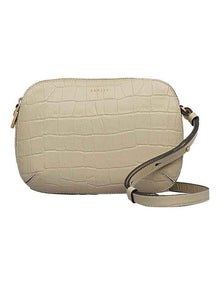 Dukes Place Faux Croc Medium Crossbody Bag in Snow