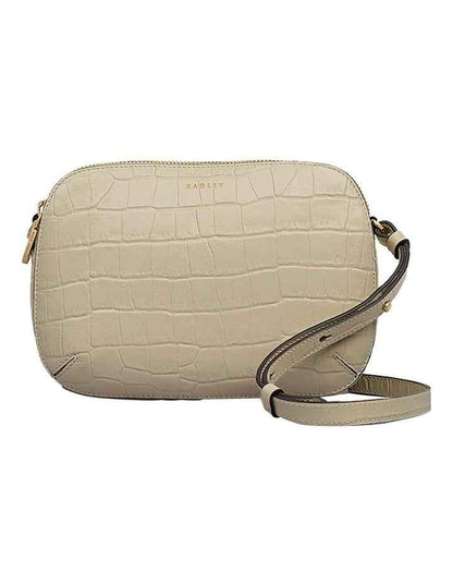 Dukes Place Faux Croc Medium Crossbody Bag in Snow