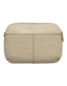 Dukes Place Faux Croc Medium Crossbody Bag in Snow