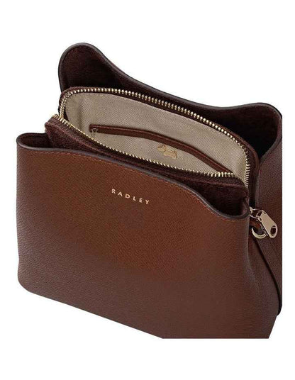 Dukes Place Texture Small Crossbody Bag in Chocolate