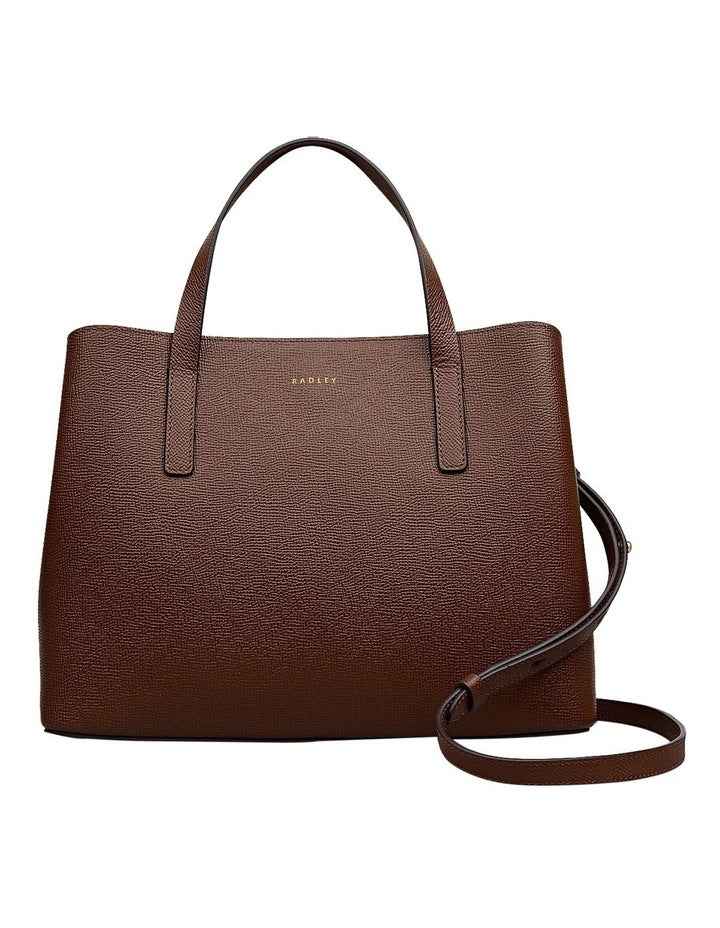 Dukes Place Texture Medium Tote Bag in Chocolate
