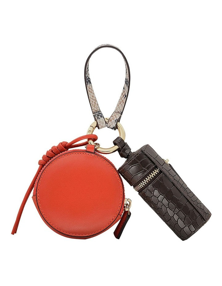 Nicholas Road Small Bag Charm in Flame