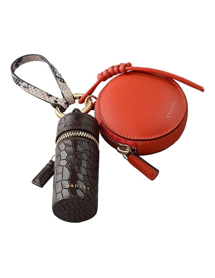 Nicholas Road Small Bag Charm in Flame