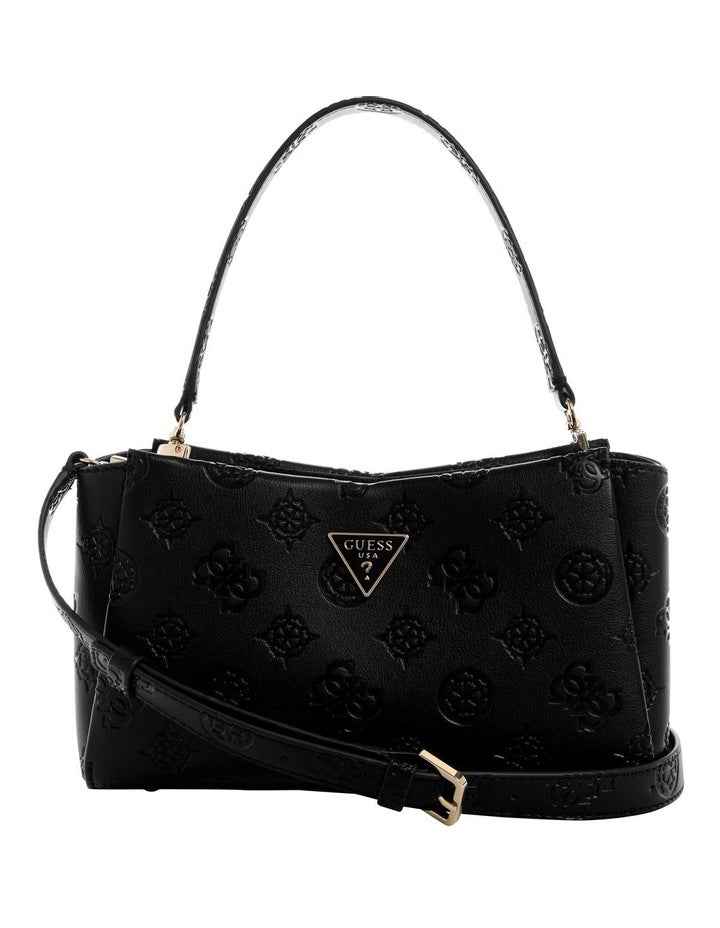 Tisha Crossbody Bag in Black Logo