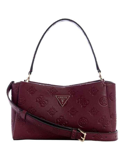 Tisha Crossbody Bag in Wine Logo