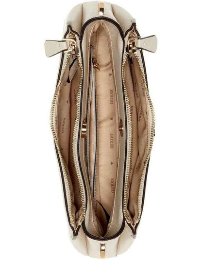 Noelle II 3 Comp Crossbody Bag in Bone