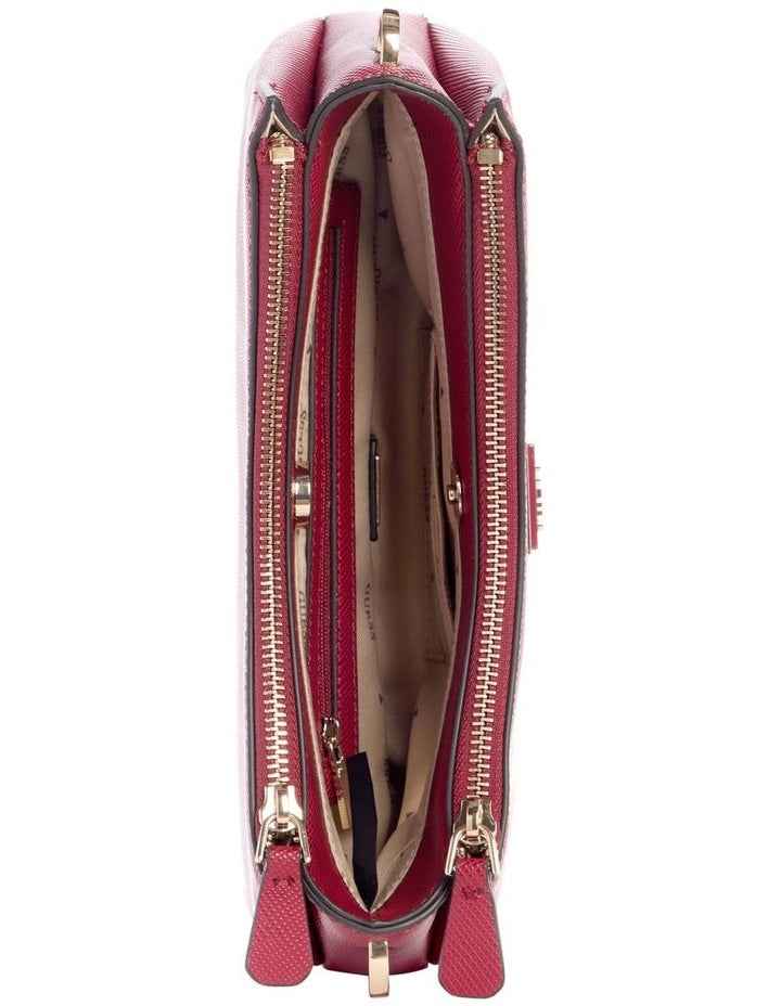 Noelle II 3 Comp Crossbody Bag in Garnet