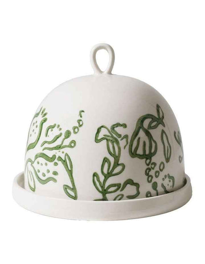 Australian Farmhouse Butter Dish 15 x 13cm in White