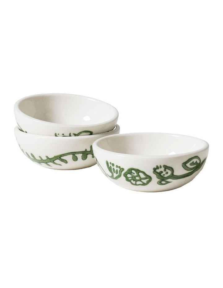 Australian Farmhouse Condiment Bowls Set Of 3 in White