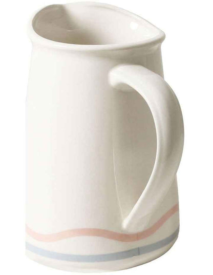 Summer Water Jug  1.4L Vintage White With Pink