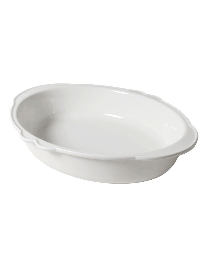 Frame Collection Oval Baking Tray in White