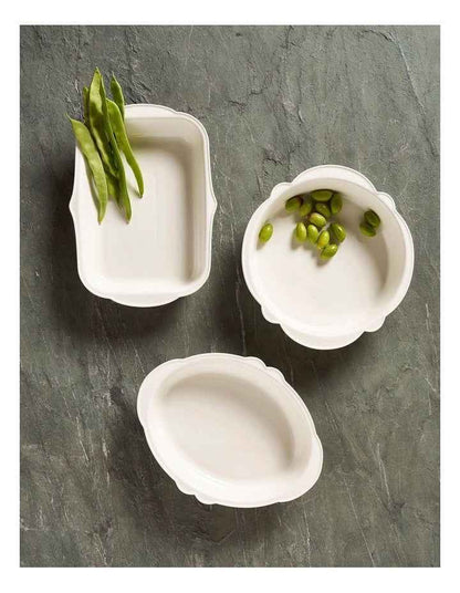 Frame Collection Oval Baking Tray in White