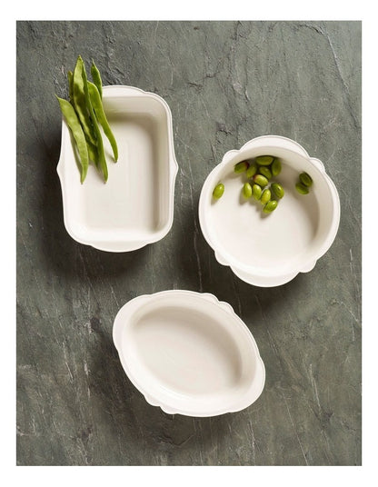 Frame Collection Oval Baking Tray in White