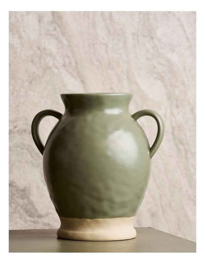 Corfu Decorative Urn 25 x 23 x 18cm in Olive