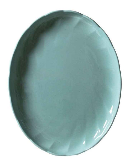 French Bazaar Oval Platter 38.5 x 30 x 4cm in Gum Leaf