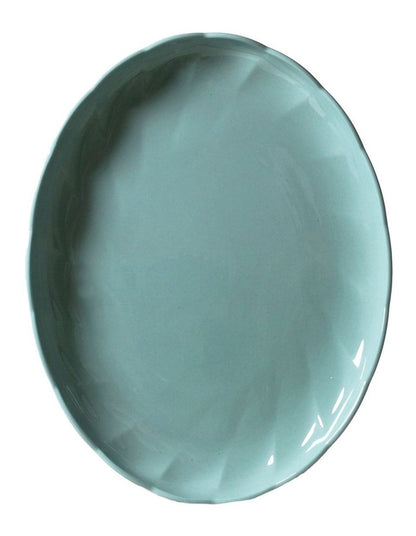French Bazaar Oval Platter 38.5 x 30 x 4cm in Gum Leaf
