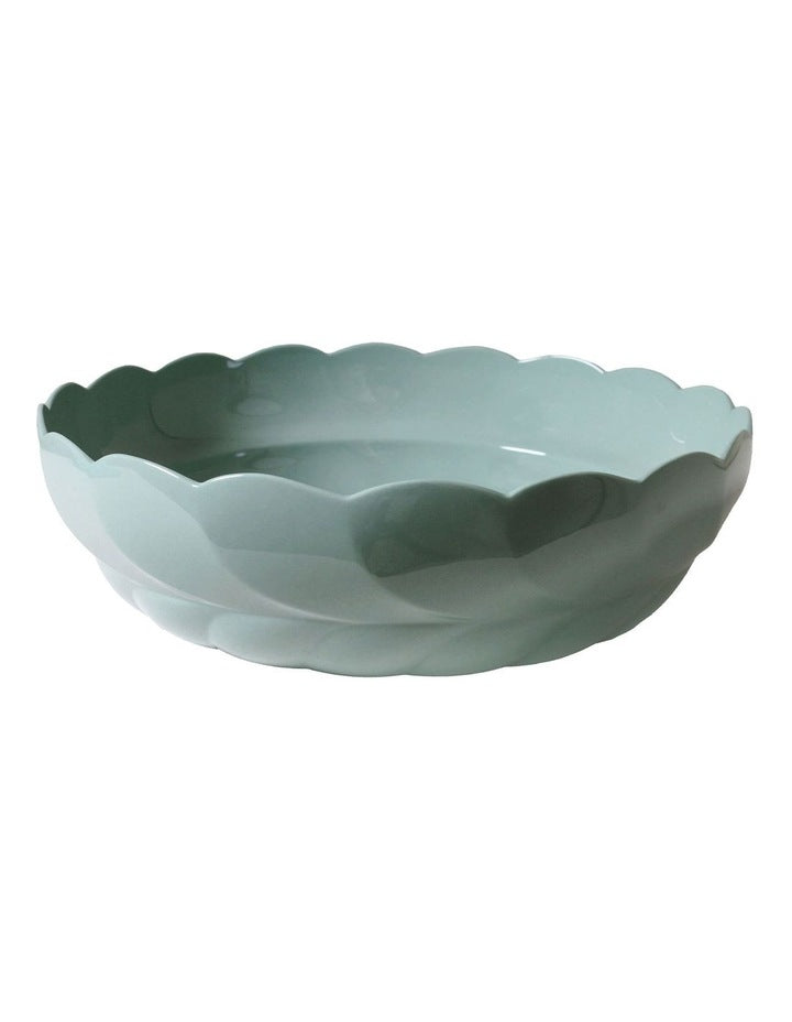 French Bazaar Salad Bowl 28 x 8.5cm in Gum Leaf