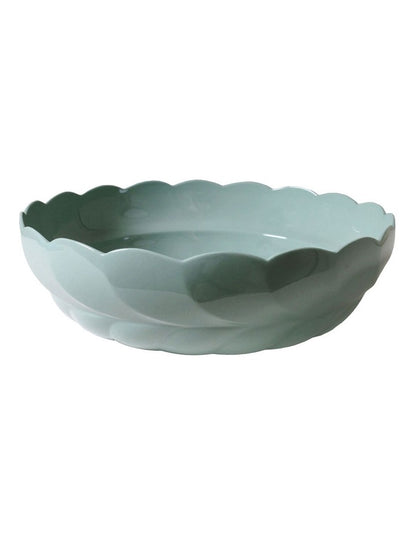 French Bazaar Salad Bowl 28 x 8.5cm in Gum Leaf