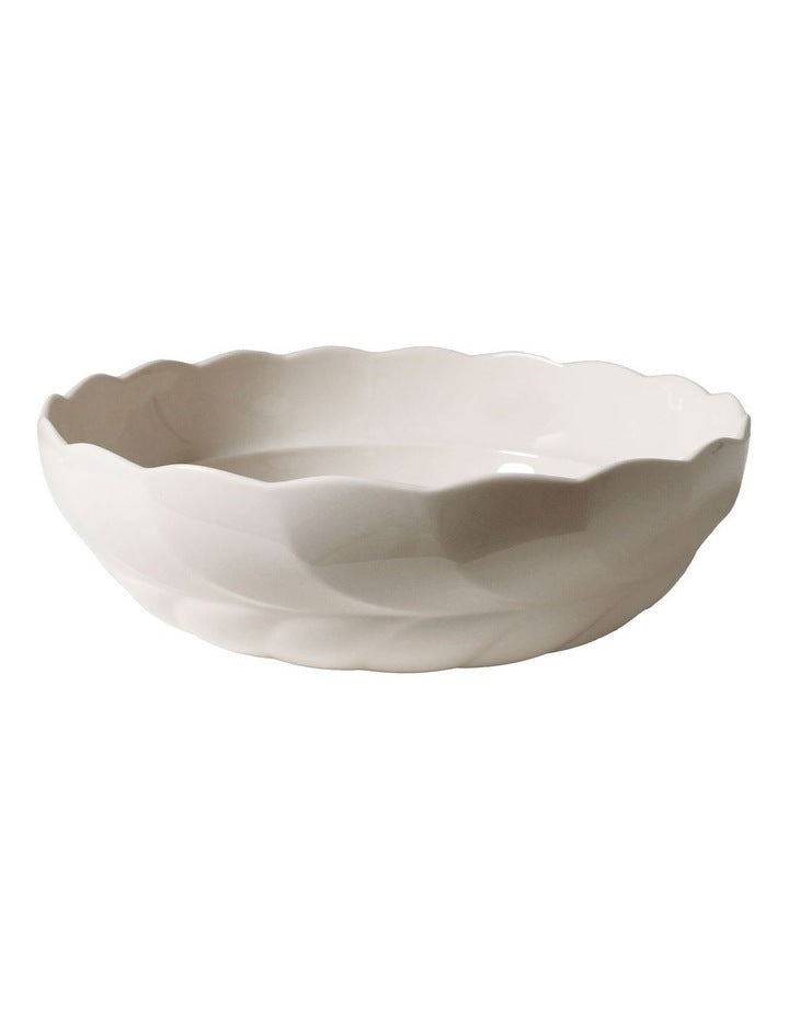 French Bazaar Salad Bowl 28 x 8.5cm in White