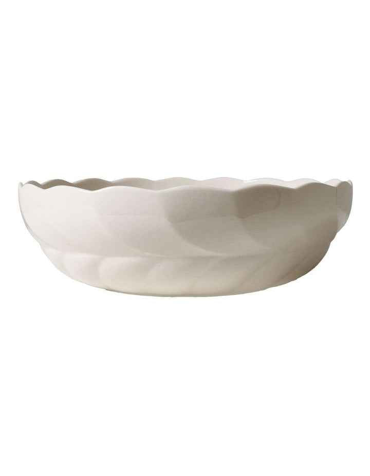 French Bazaar Salad Bowl 28 x 8.5cm in White