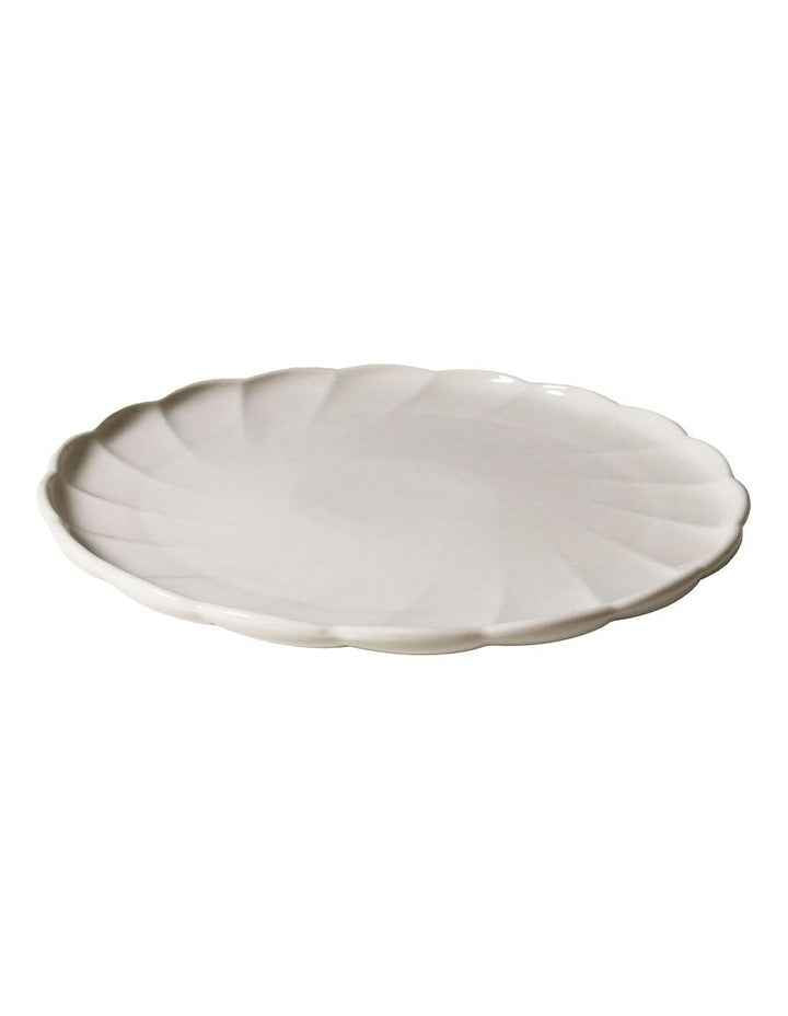 French Bazaar Dinner Plate in White
